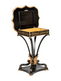 A North European Chinoiserie Decorated Work Table