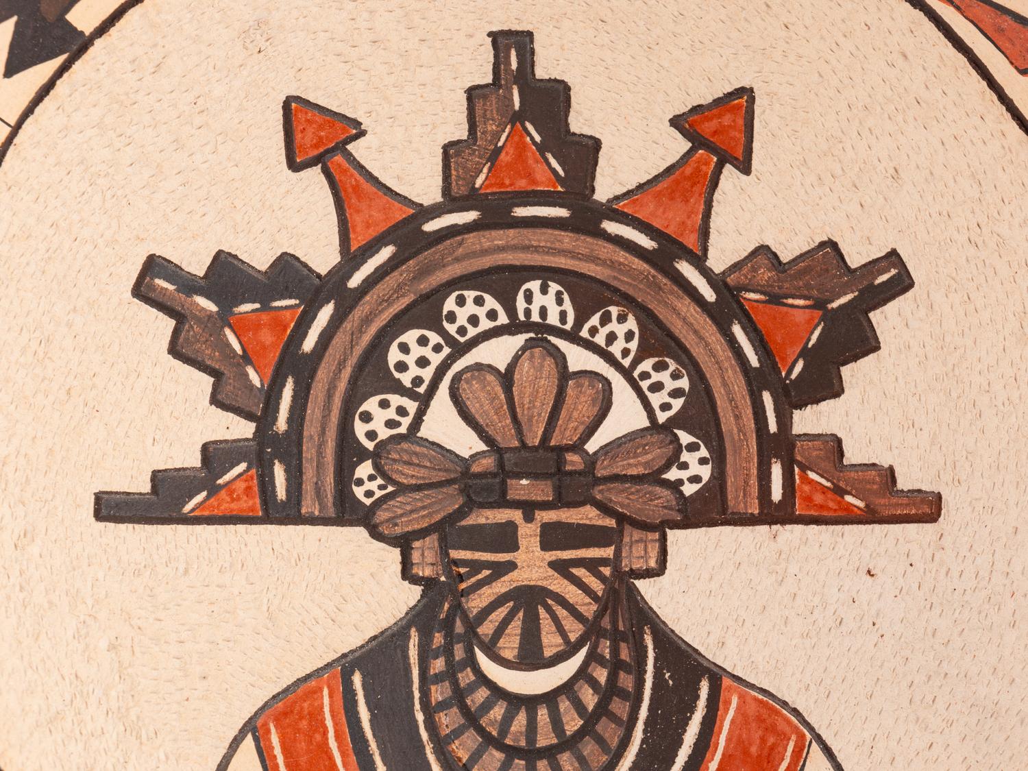 Pottery Plate, with Pahlik Mana