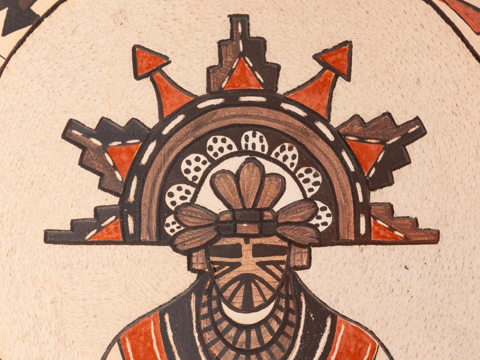 Pottery Plate, with Pahlik Mana