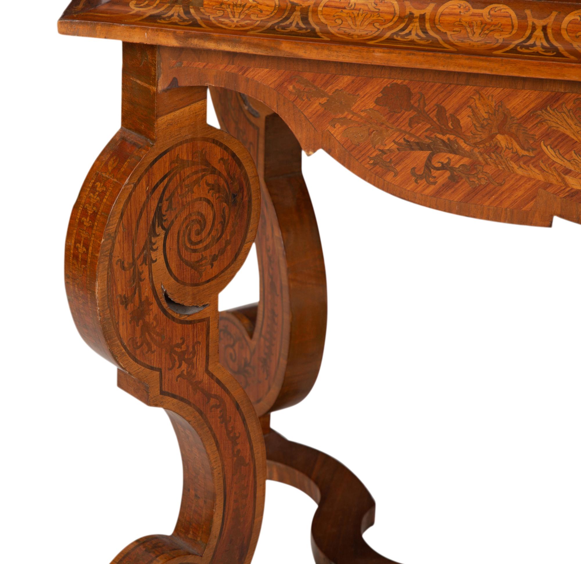 A Dutch Marquetry Center Table