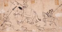 Four Indian Miniature Drawings