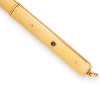 John Jacob Astor IV's Battin & Co., Yellow Gold, Diamond, and Sapphire Pencil Case