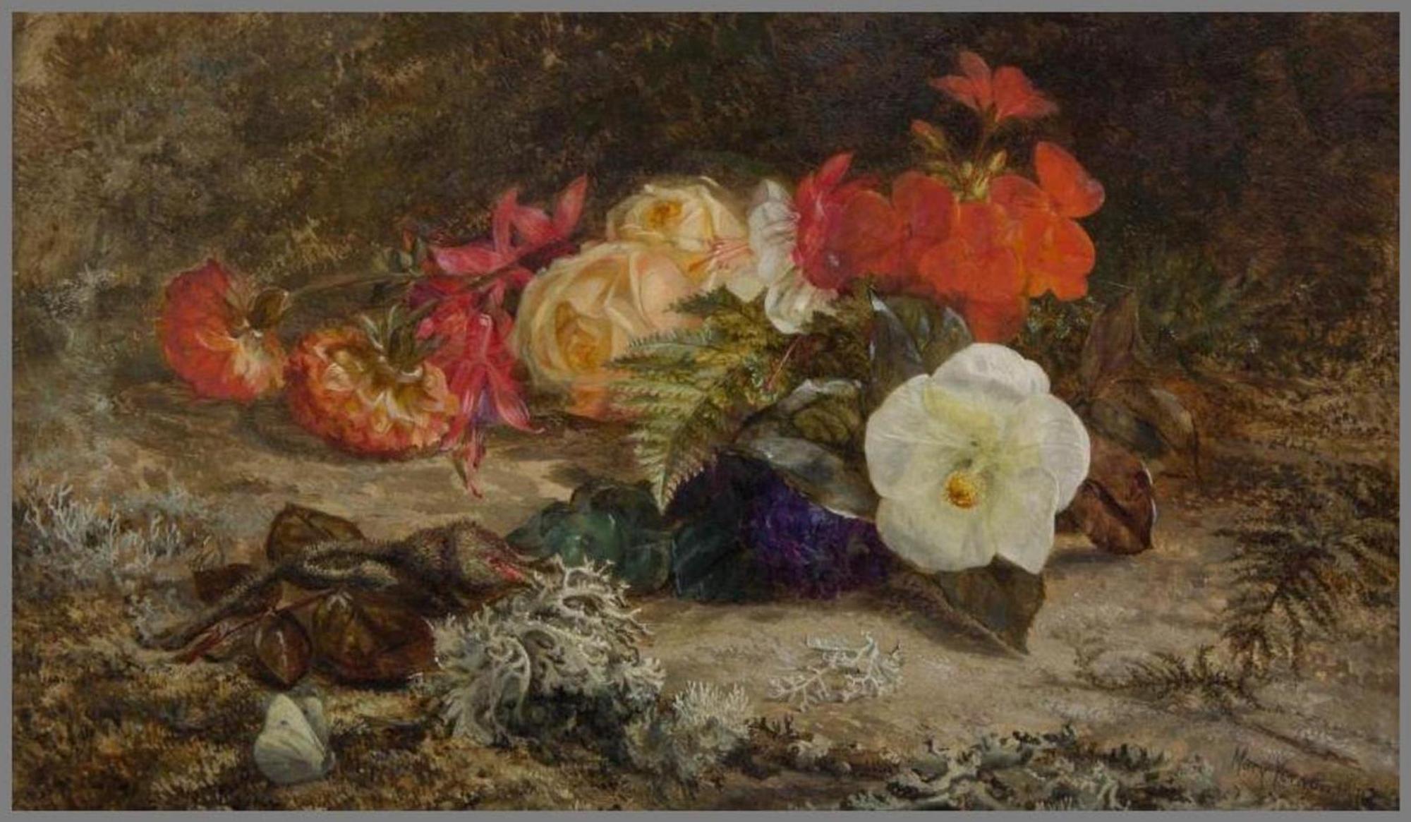 Still Life with Flowers and Butterfly