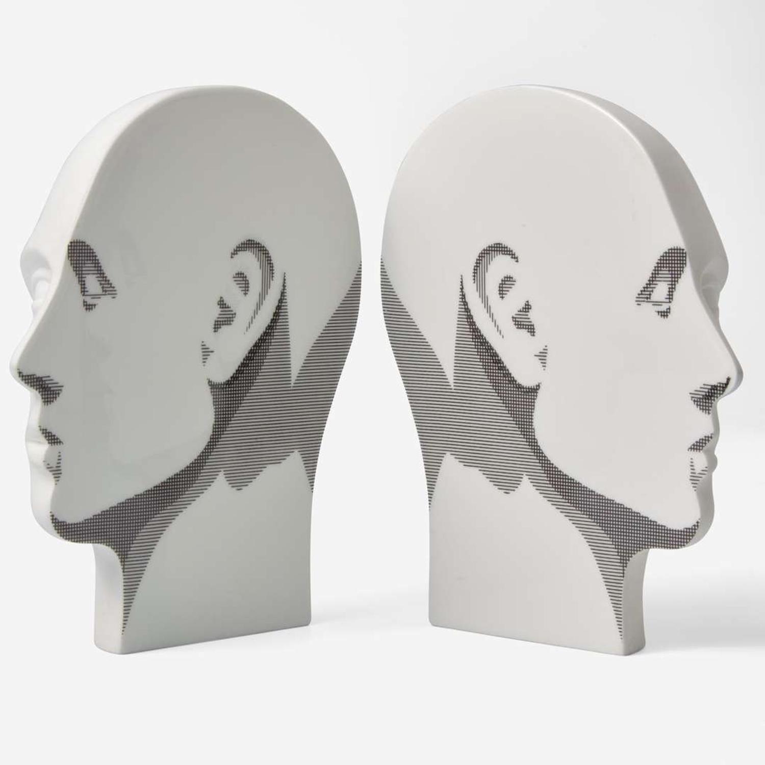 A Wedgwood Sculptural Group Titled "Jungian Shadow II" Designed by Glenys Barton (b 1944) UK, circa 1977