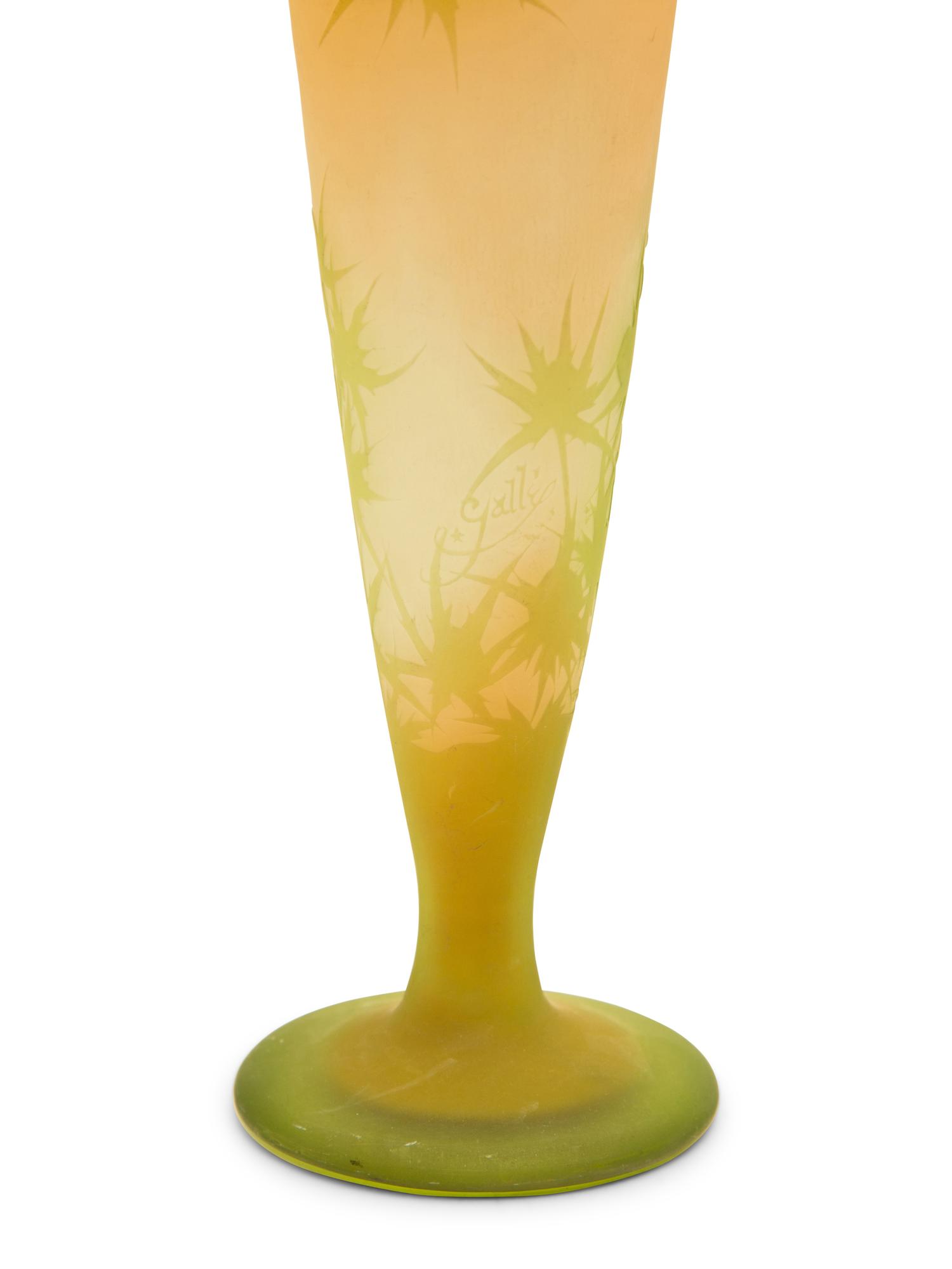 An Emile Gallé Cameo Glass Vase