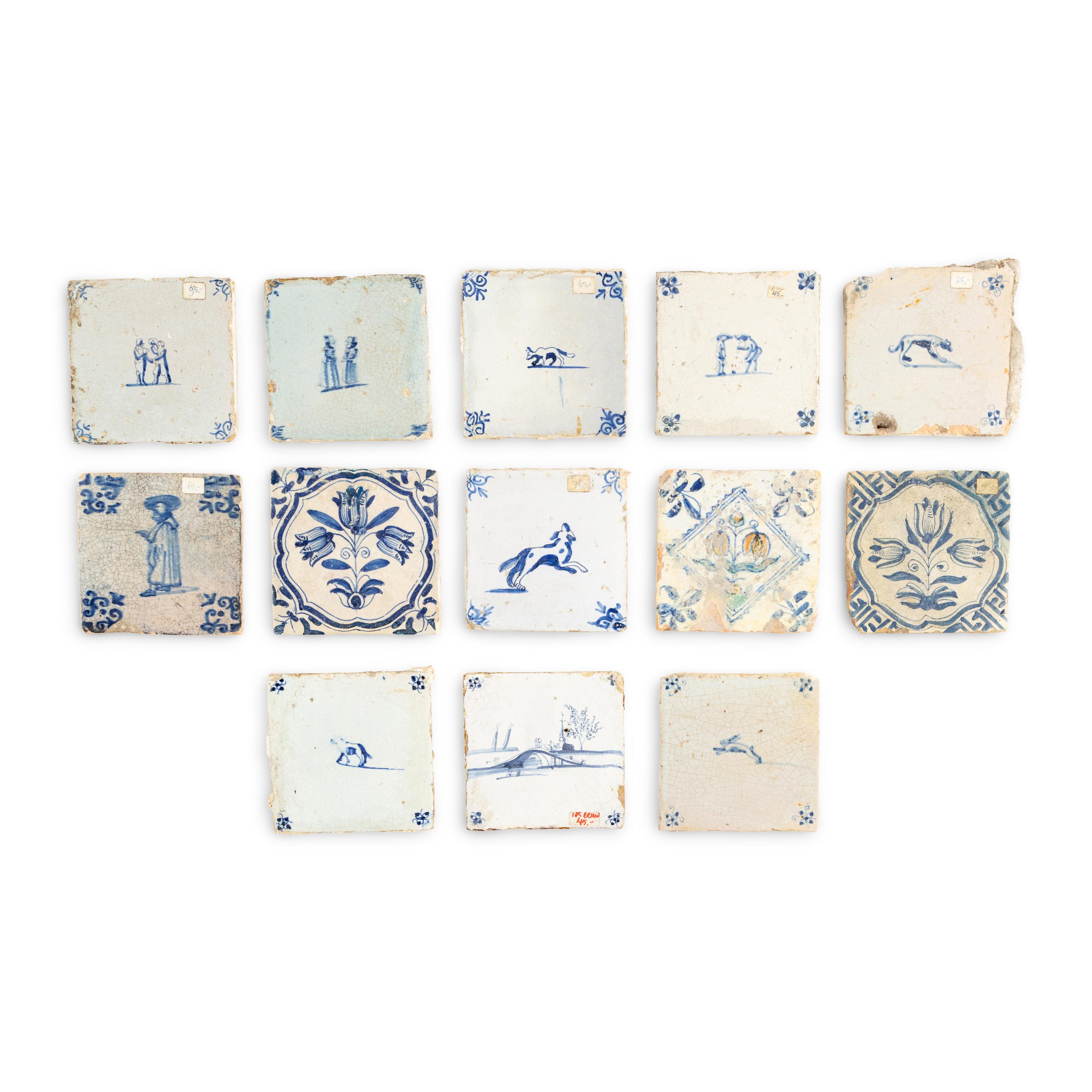 A Collection of Delft Ceramic Tiles