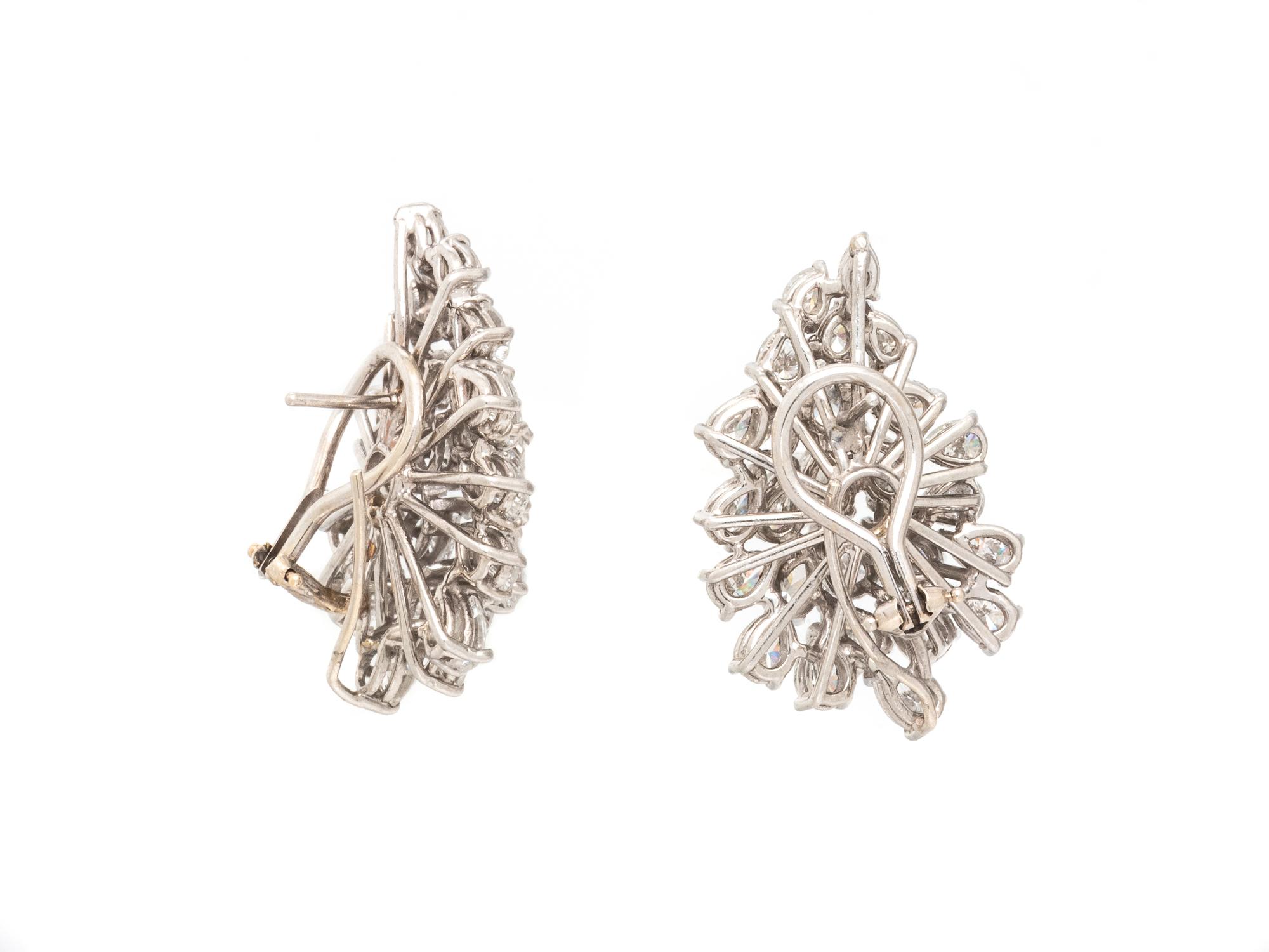 DIAMOND CLUSTER EARRINGS