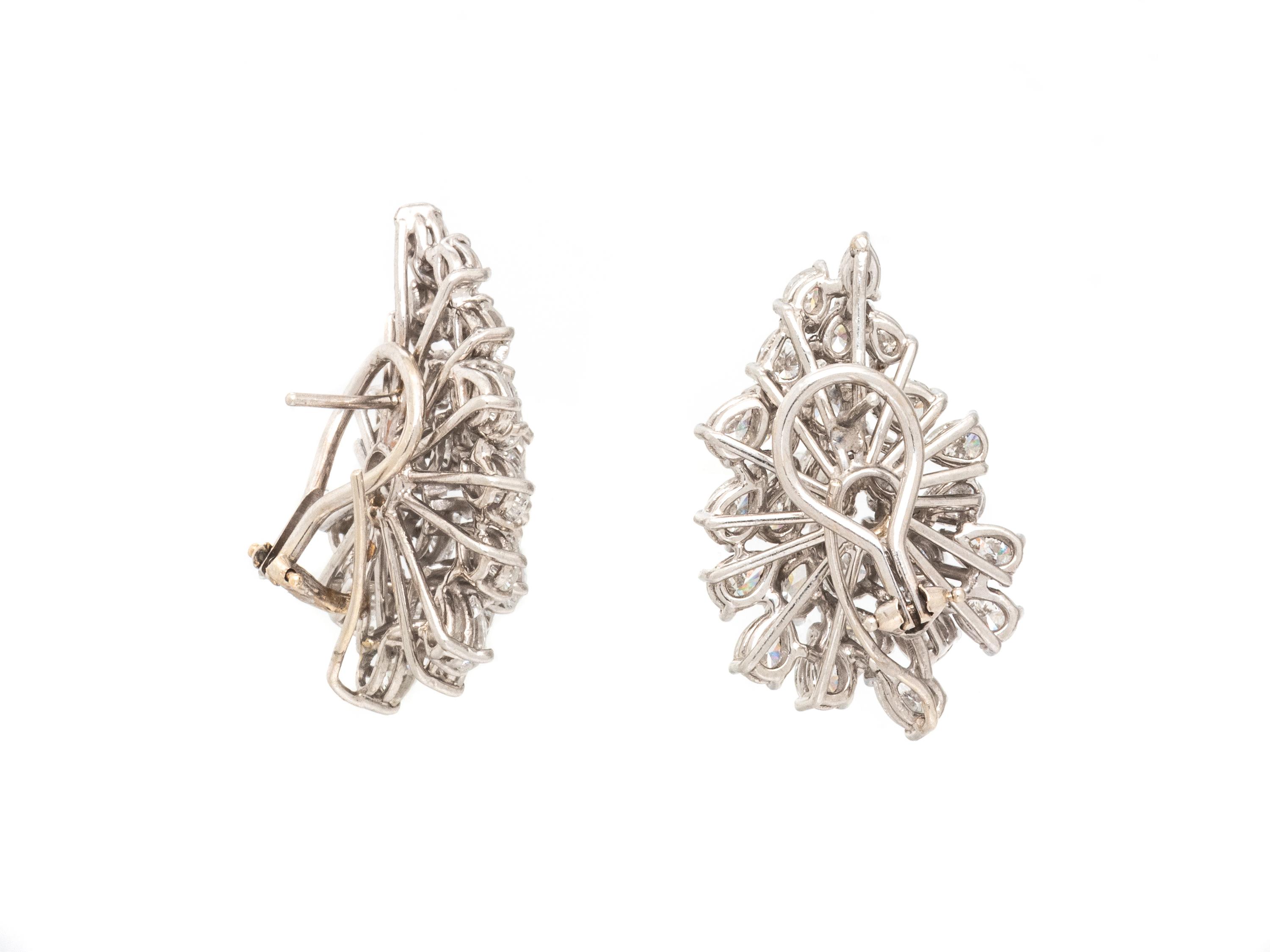 DIAMOND CLUSTER EARRINGS
