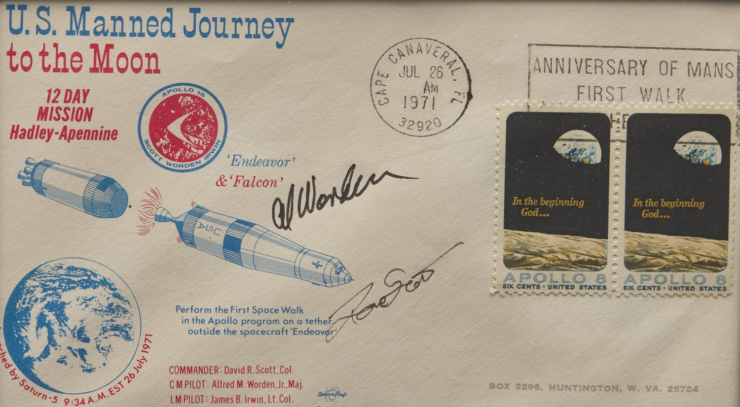 [Travel & Exploration] Group of 12 Signatures of NASA Apollo Missions Moonwalkers