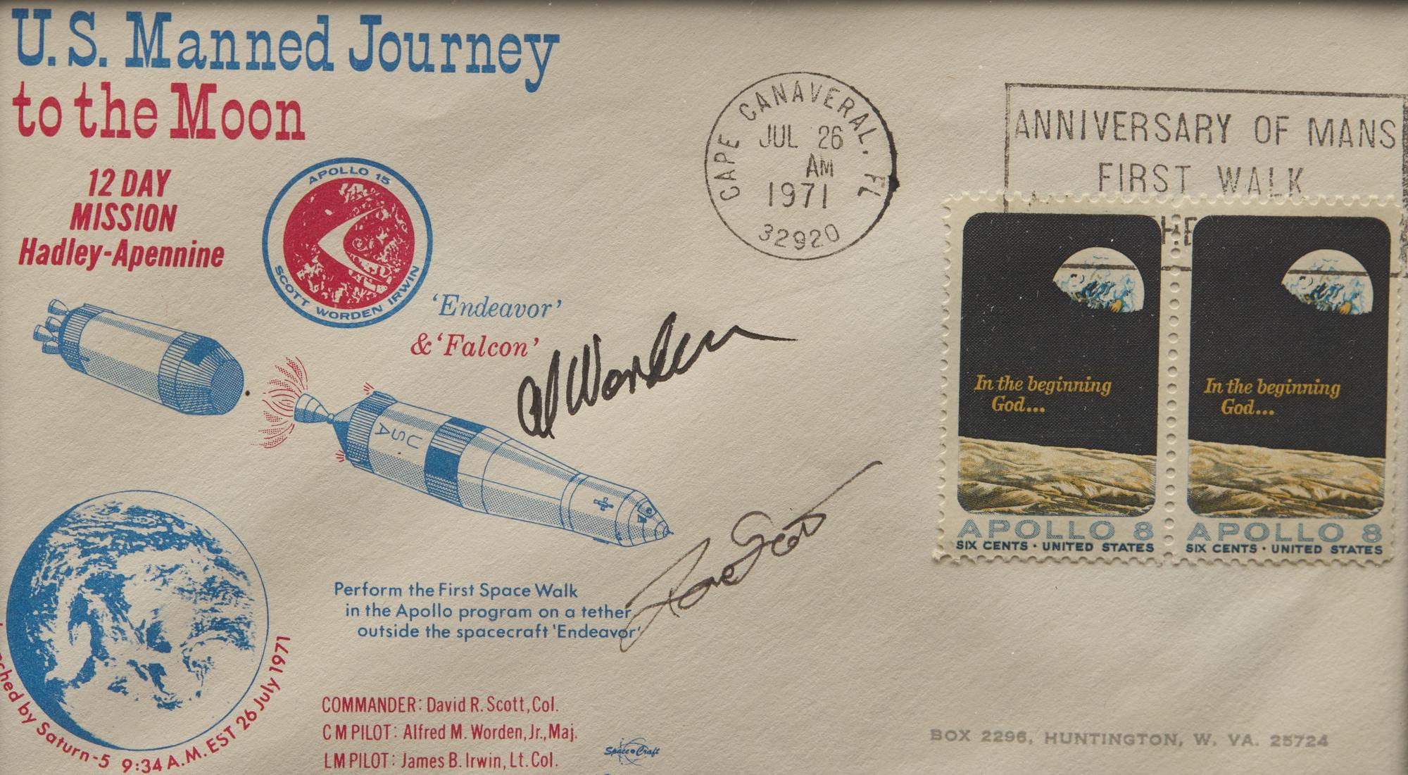 [Travel & Exploration] Group of 12 Signatures of NASA Apollo Missions Moonwalkers