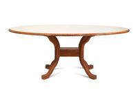 An Italian Faux-Painted and Rope Carved Dining Table — 20TH CENTURY