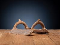 Comanche Child's Saddle Frame, with Decorated Antler Horn