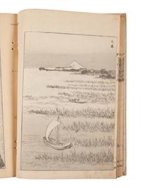 Two Japanese Illustrated Books after Katsushika Hokusai