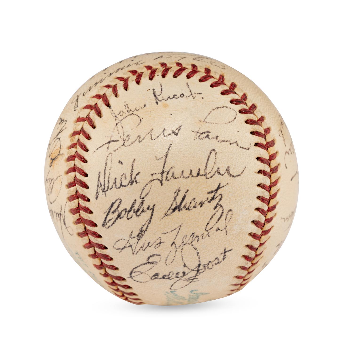 A 1952 Philadelphia Athletics Team Signed Autograph Baseball (JSA Letter of Authenticity)