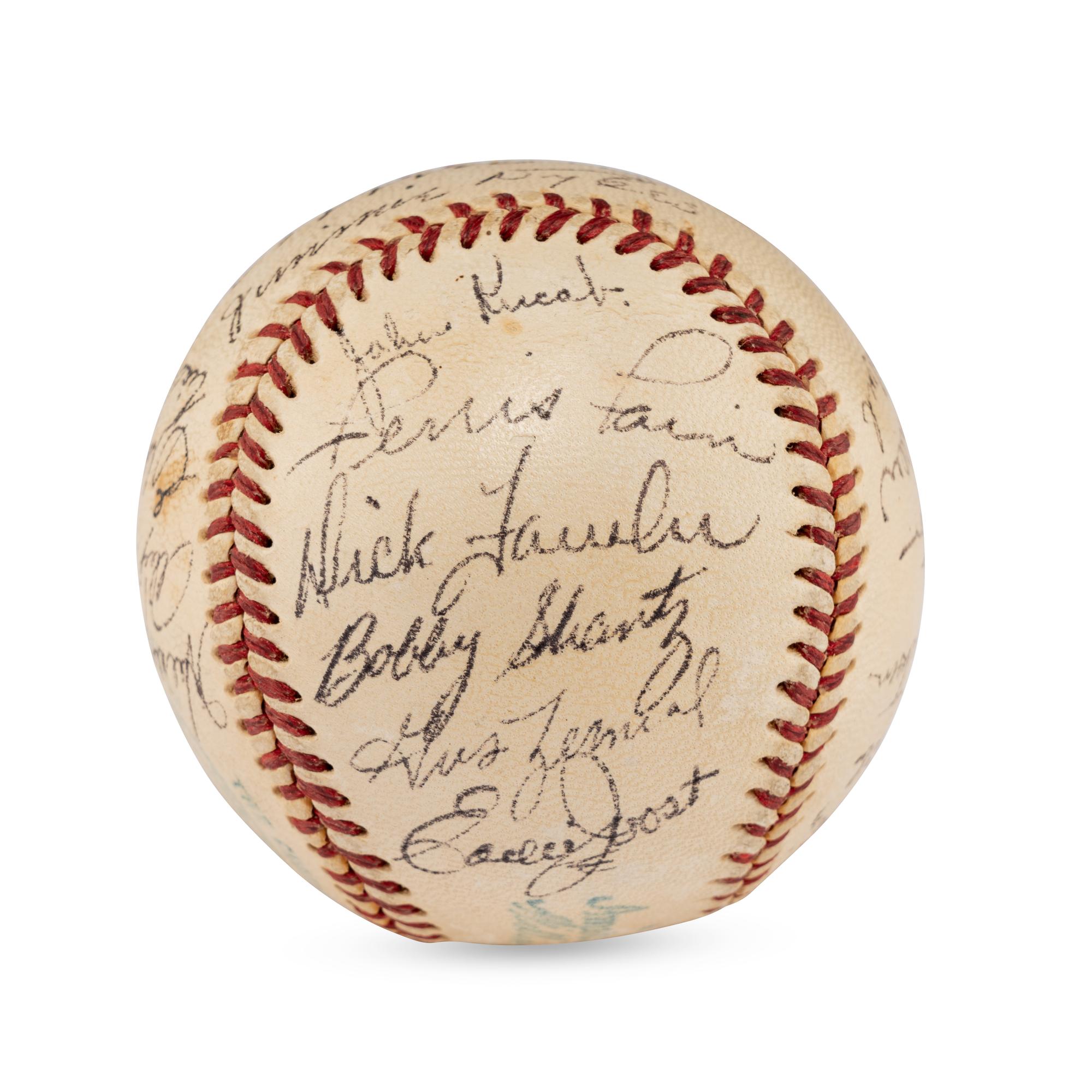 A 1952 Philadelphia Athletics Team Signed Autograph Baseball (JSA Letter of Authenticity)