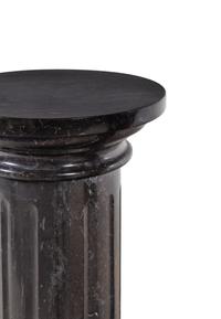 A Pair of Belgian Black Marble Pedestals