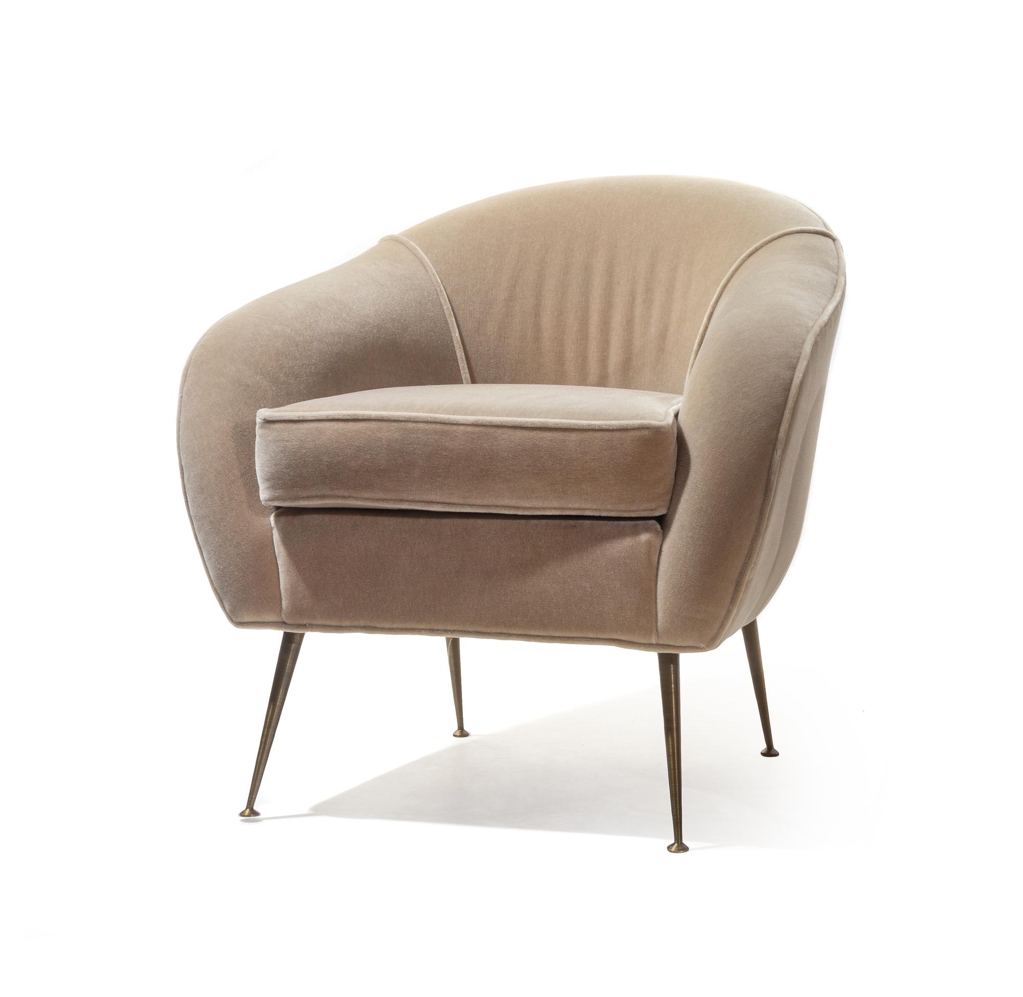 Pair of Lounge Chairs in the Italian Modern Style