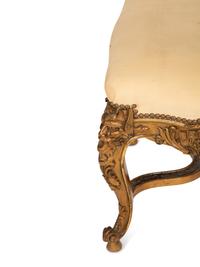 An Italian Carved Giltwood Stool