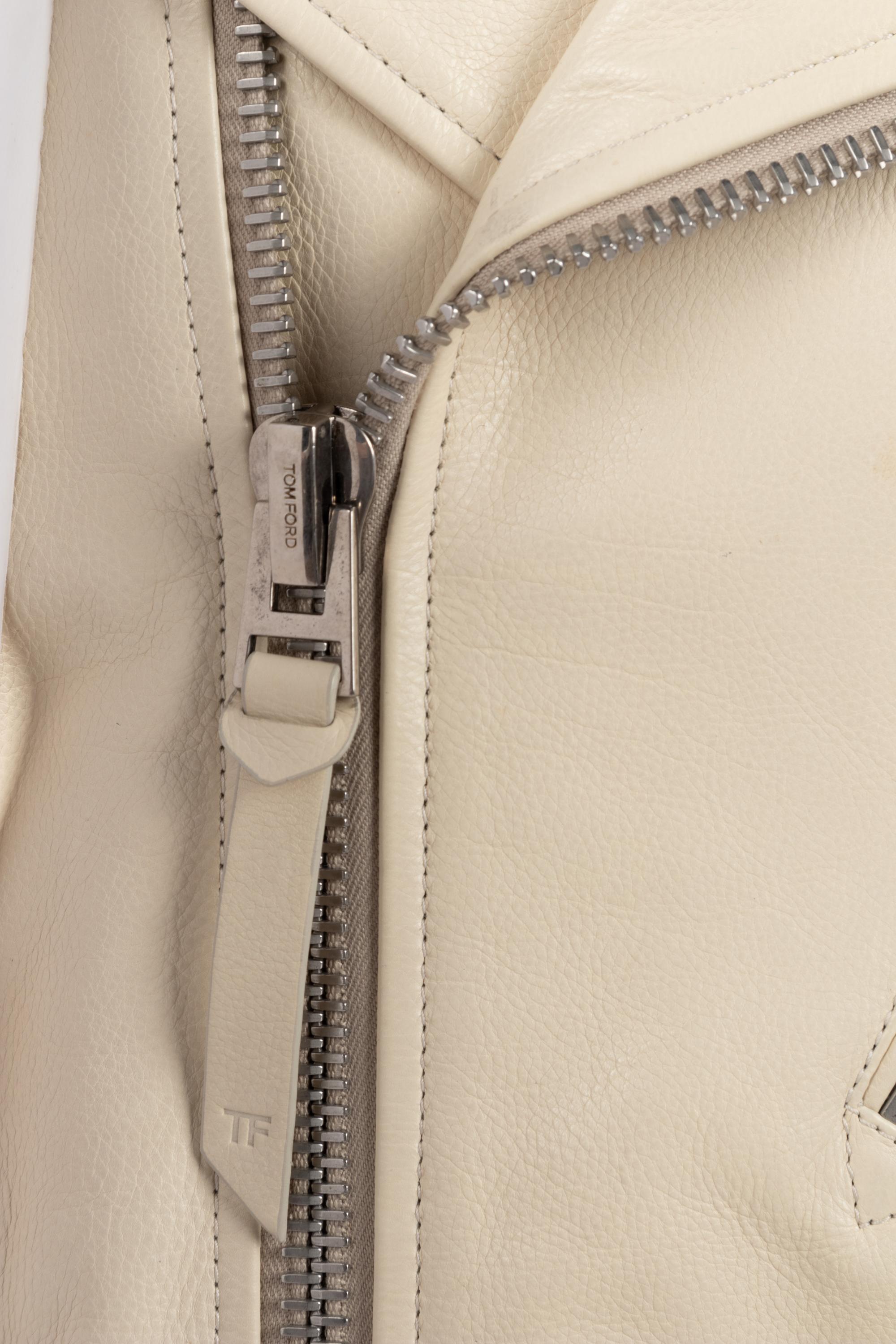Tom Ford Men's Leather Biker Jacket, 2000s