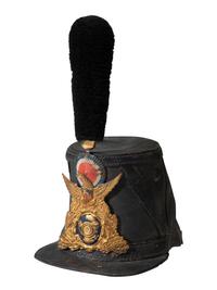 [CIVIL WAR]. U.S. Civil War import Model 1860 French-pattern shako.