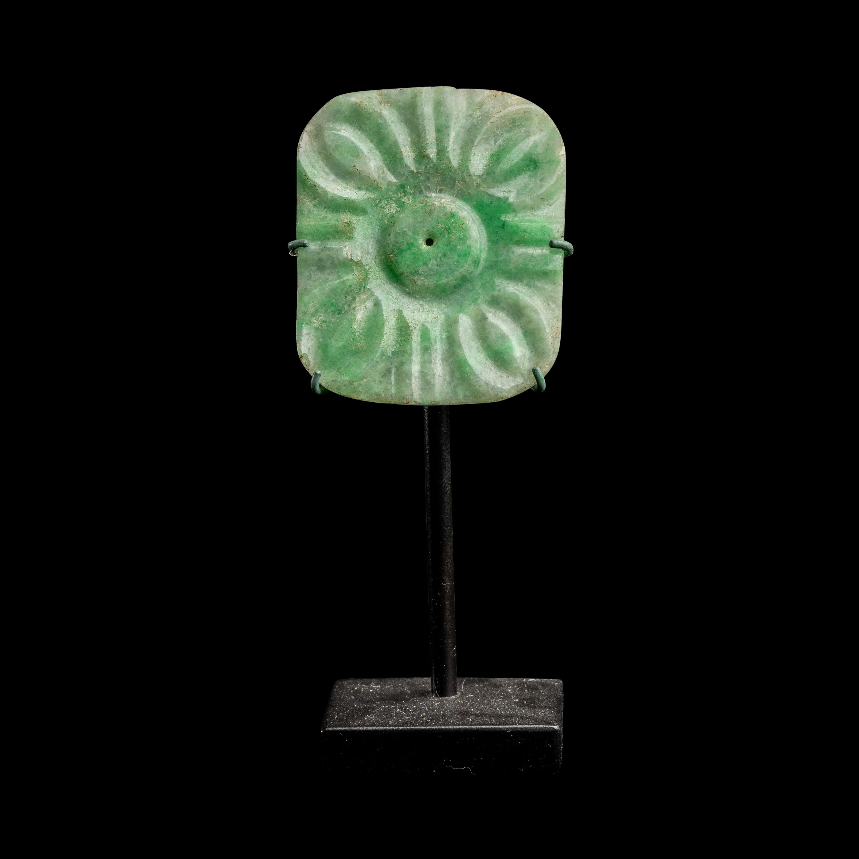 A Maya Jade Headband Ornament