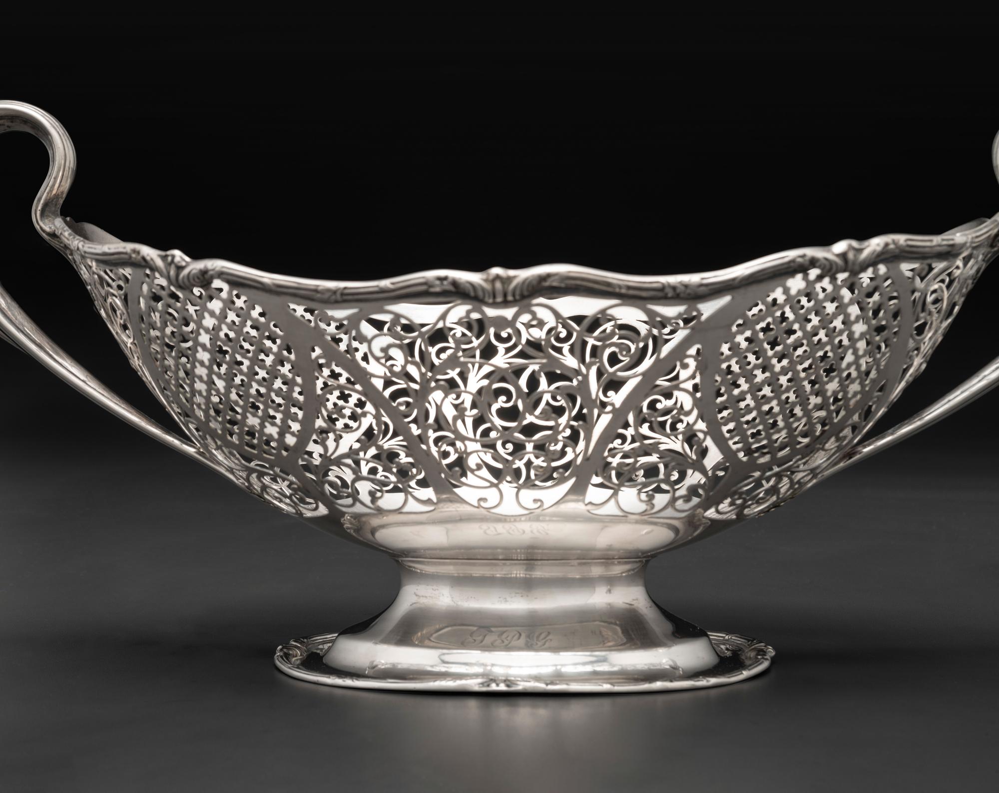 A Three-Handled American Silver Trophy Cup and Basket