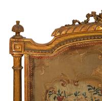 A Louis XVI Style Giltwood Fire Screen with Tapestry Panel