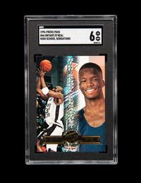 A Group of 1996-97 Press Pass Kobe Bryant Rookie Basketball Cards No. 44 (SGC 9 MINT)