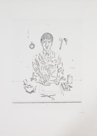 Tsuguharu Foujita, (French/Japanese, 1886-1968), Self Portrait, 1923