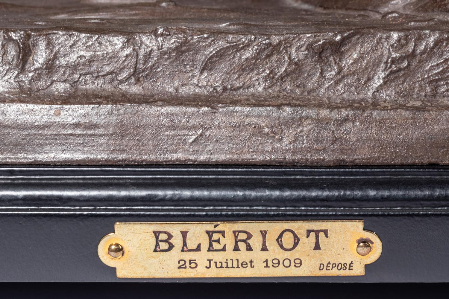 A French Cast Metal Aeronautical Clock, After Xavier Raphanel