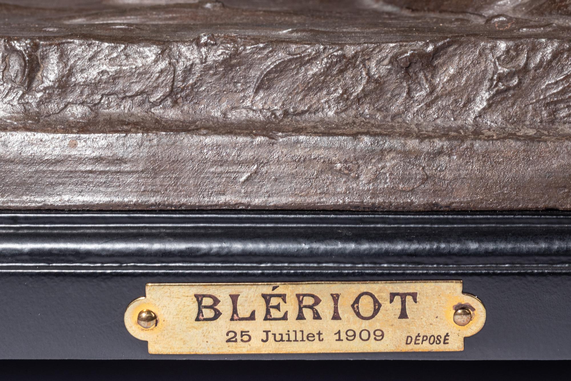 A French Cast Metal Aeronautical Clock, After Xavier Raphanel