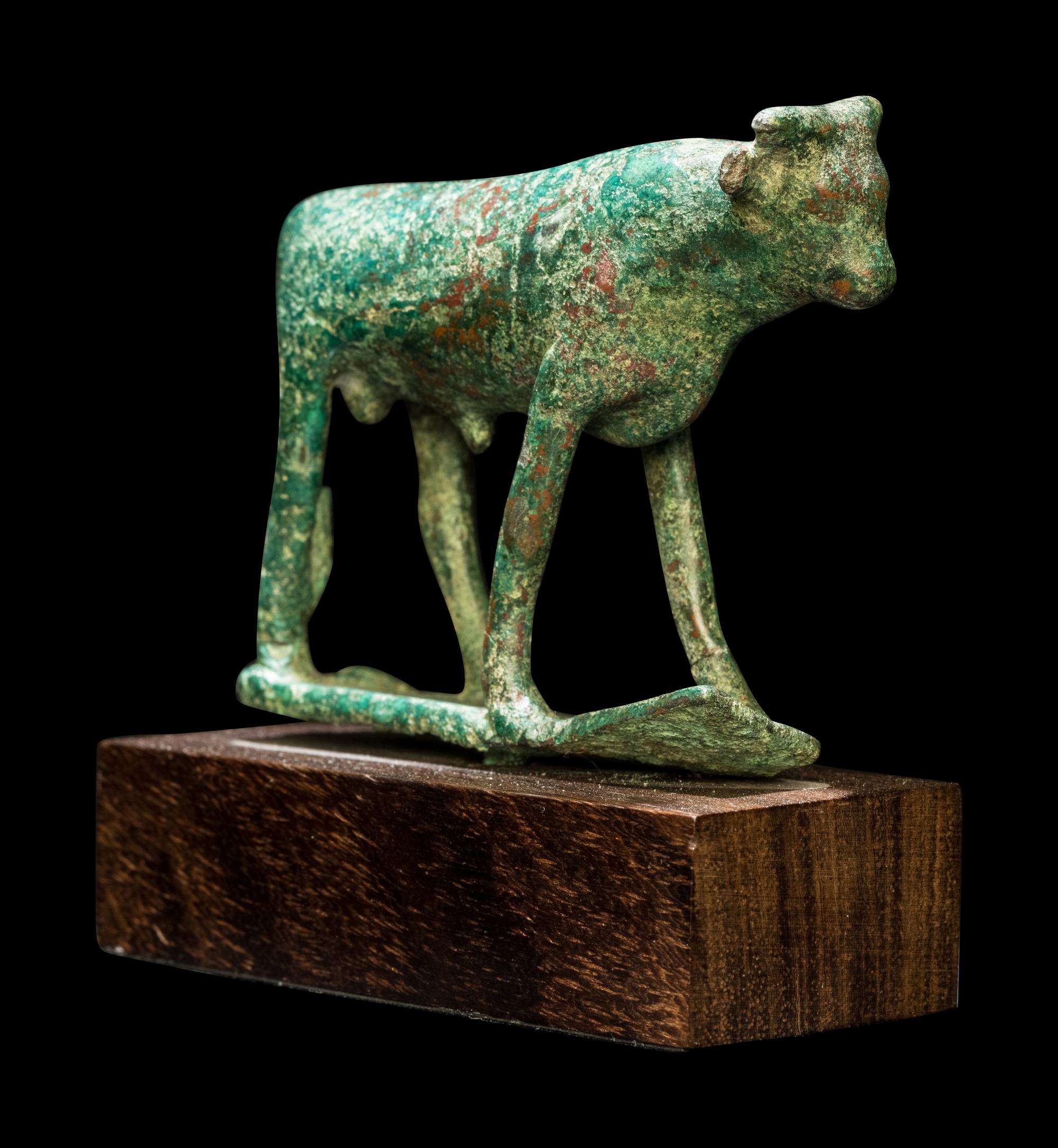 An Egyptian Bronze Apis Bull