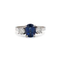 SAPPHIRE AND DIAMOND RING