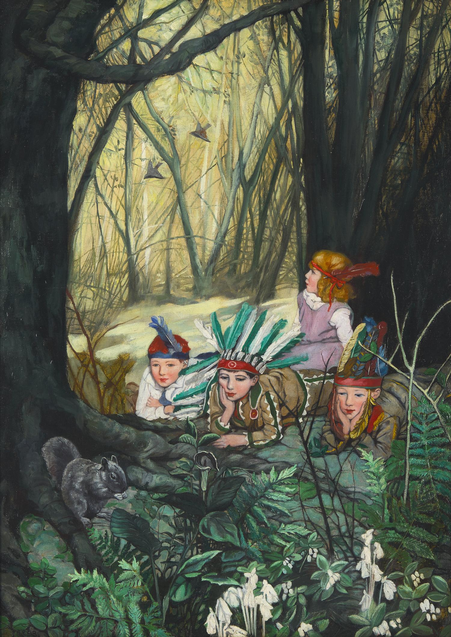 Ethel Franklin Betts (American, 1877-1959) — A little green pulpit stuck in the ground , c. 1920-23