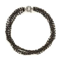 Yvel, Black Diamond, Diamond, and Bicolor Gold Necklace