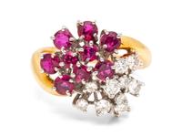 DIAMOND AND RUBY RING