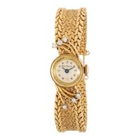 Baume & Mercier, Yellow Gold and Diamond Watch