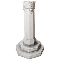 A Glazed Terra Cotta Pedestal 18" W x 18" D x 35" H — United States, Early 20th Century