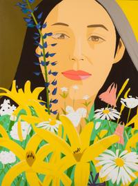 Alex Katz, (American, b. 1927), Ada with Flowers, 1980