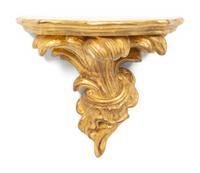 A Group of Five Gilt Wall Brackets