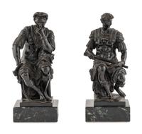 A Pair of Continental Grand Tour Bronze Figures