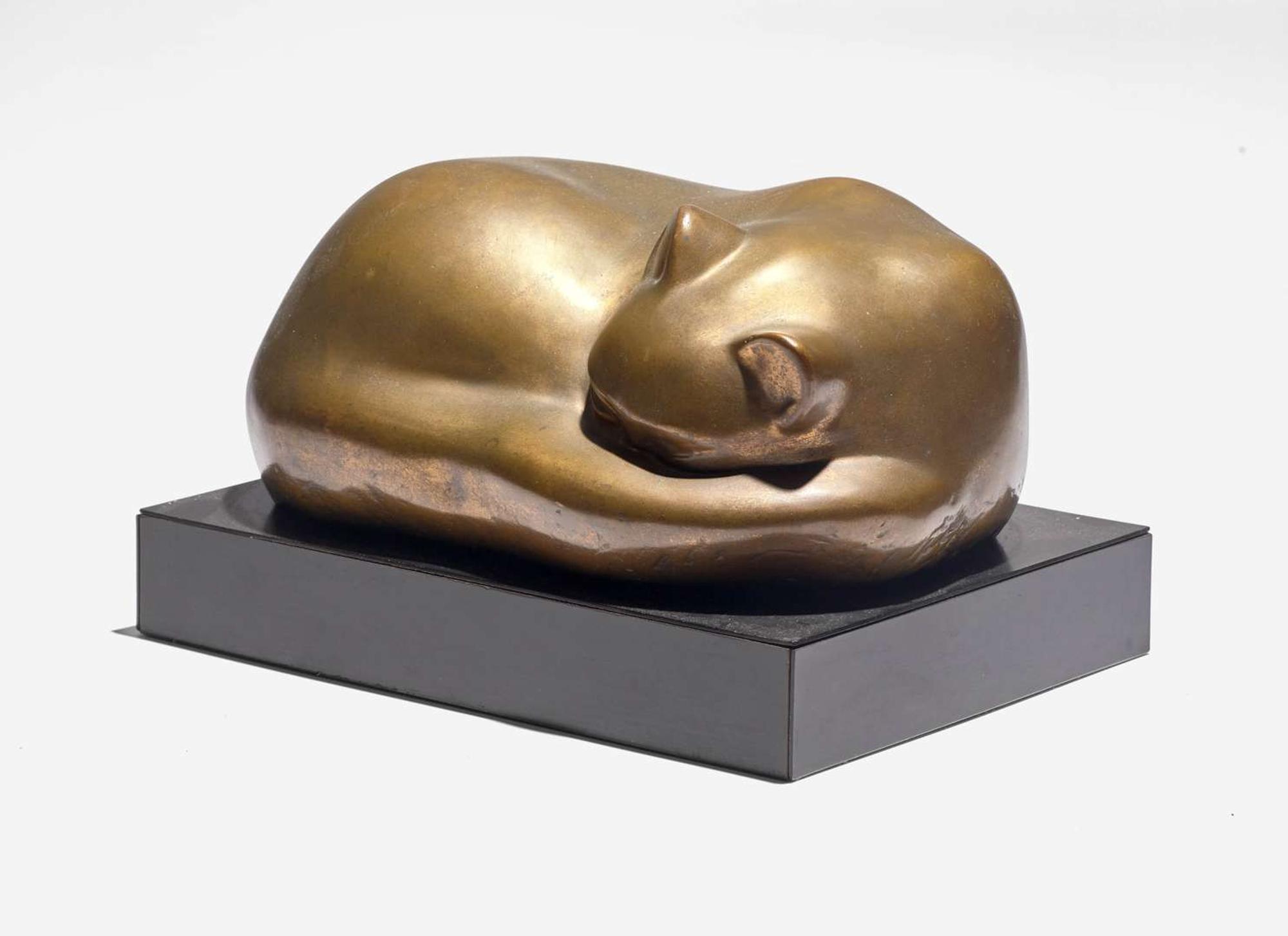 William Zorach (American, 1887–1966) - Sleeping Cat with Long Tail