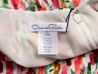 Oscar de la Renta, Floral Pintucked Silk Dress