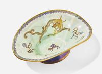 A Wedgwood Dragon Lustre Fan-Shaped Centerpiece Bowl, UK, circa 1915