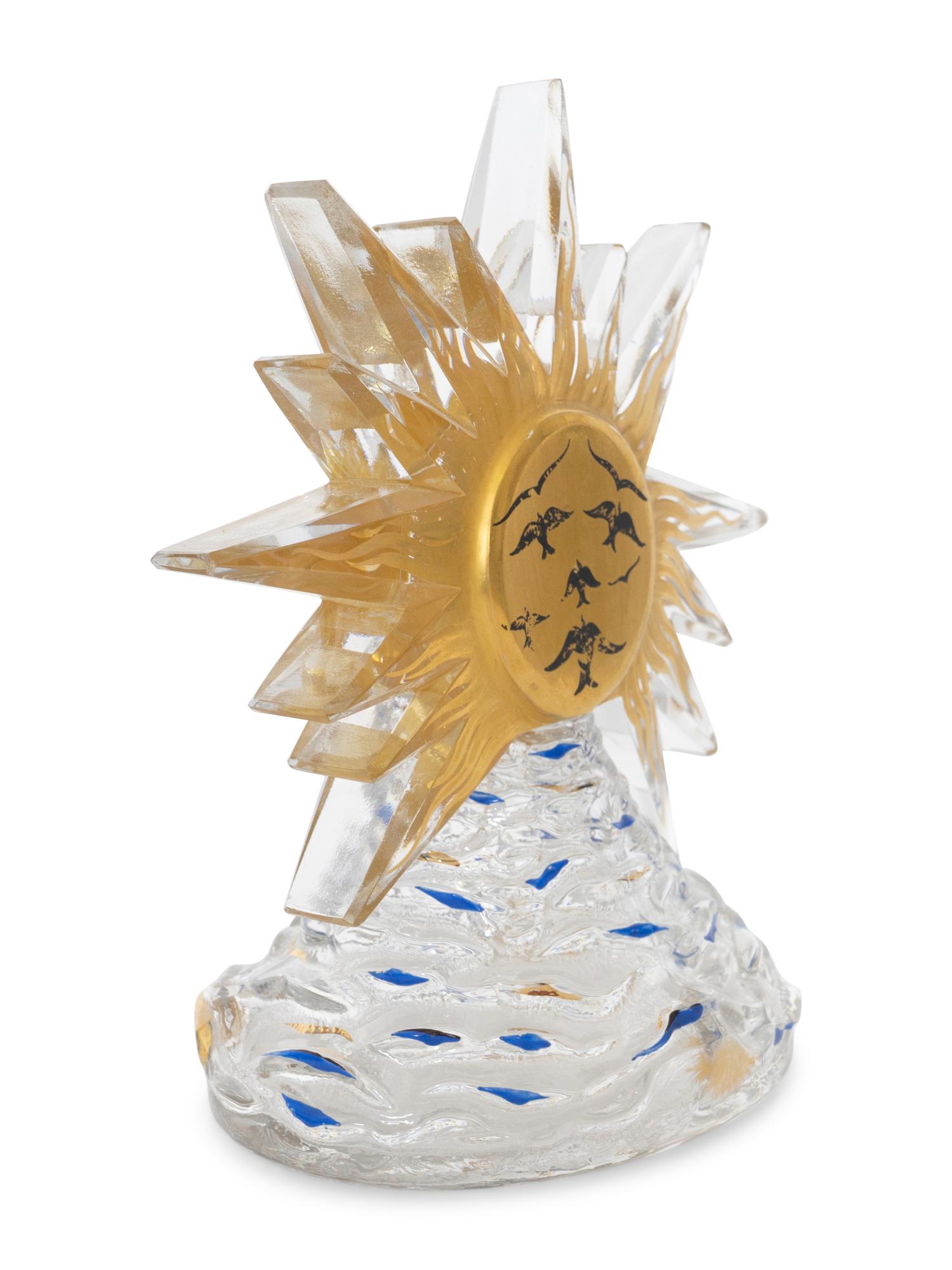 A Pair of Baccarat Salvador Dali for Schiaparelli Le Roi Soleil Perfume Bottles