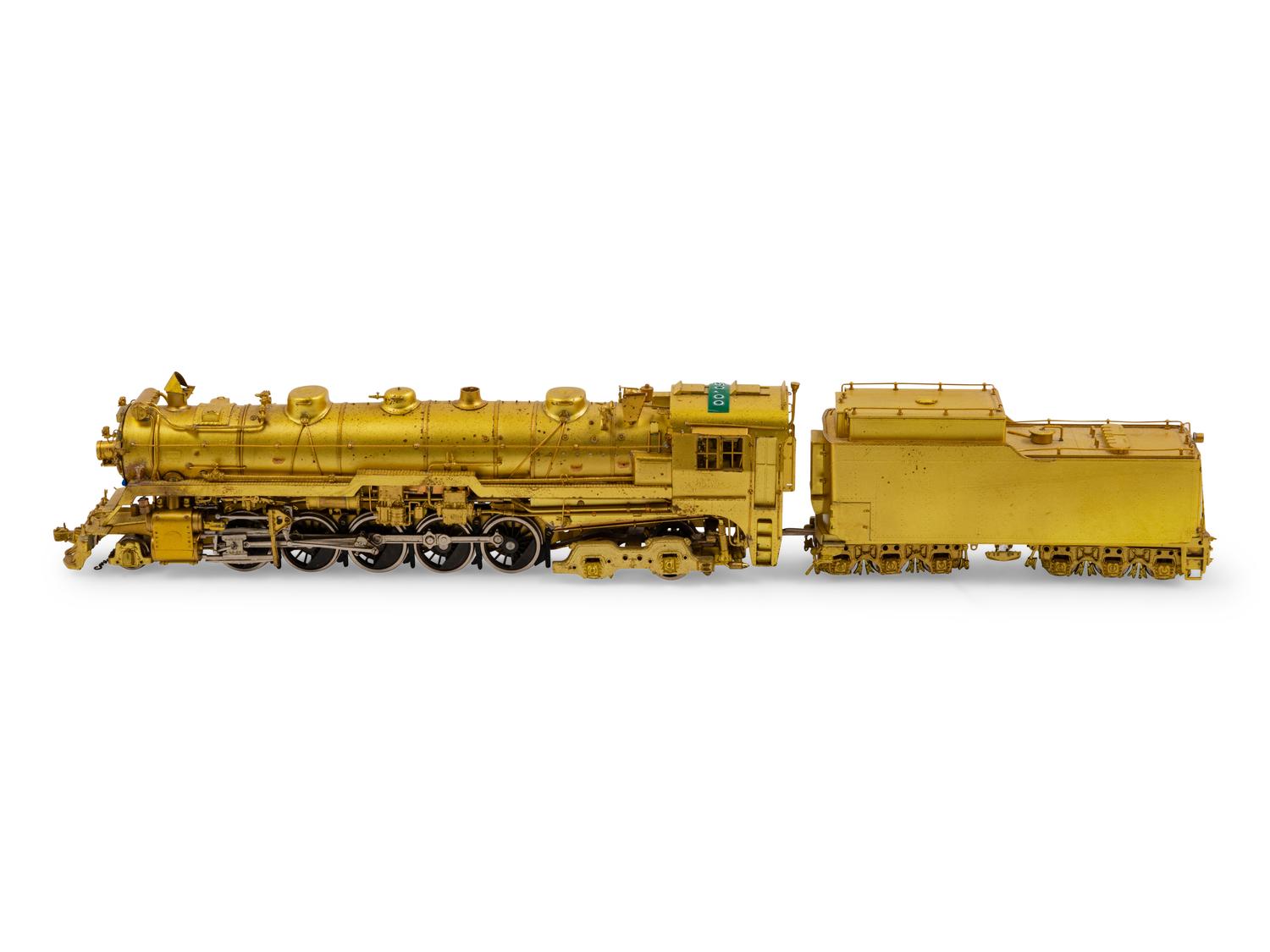 A Samhongsa Brass HO-Gauge 2-10-4 Locomotive and Tender