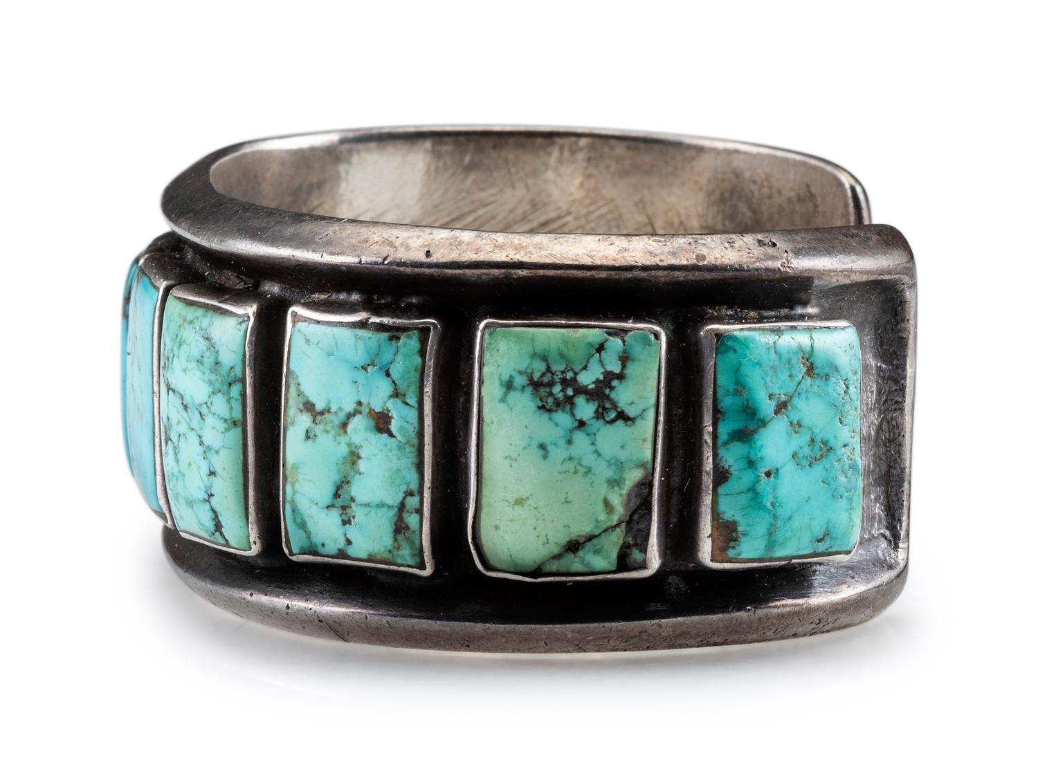 Silver and Turquoise Cuff Bracelet