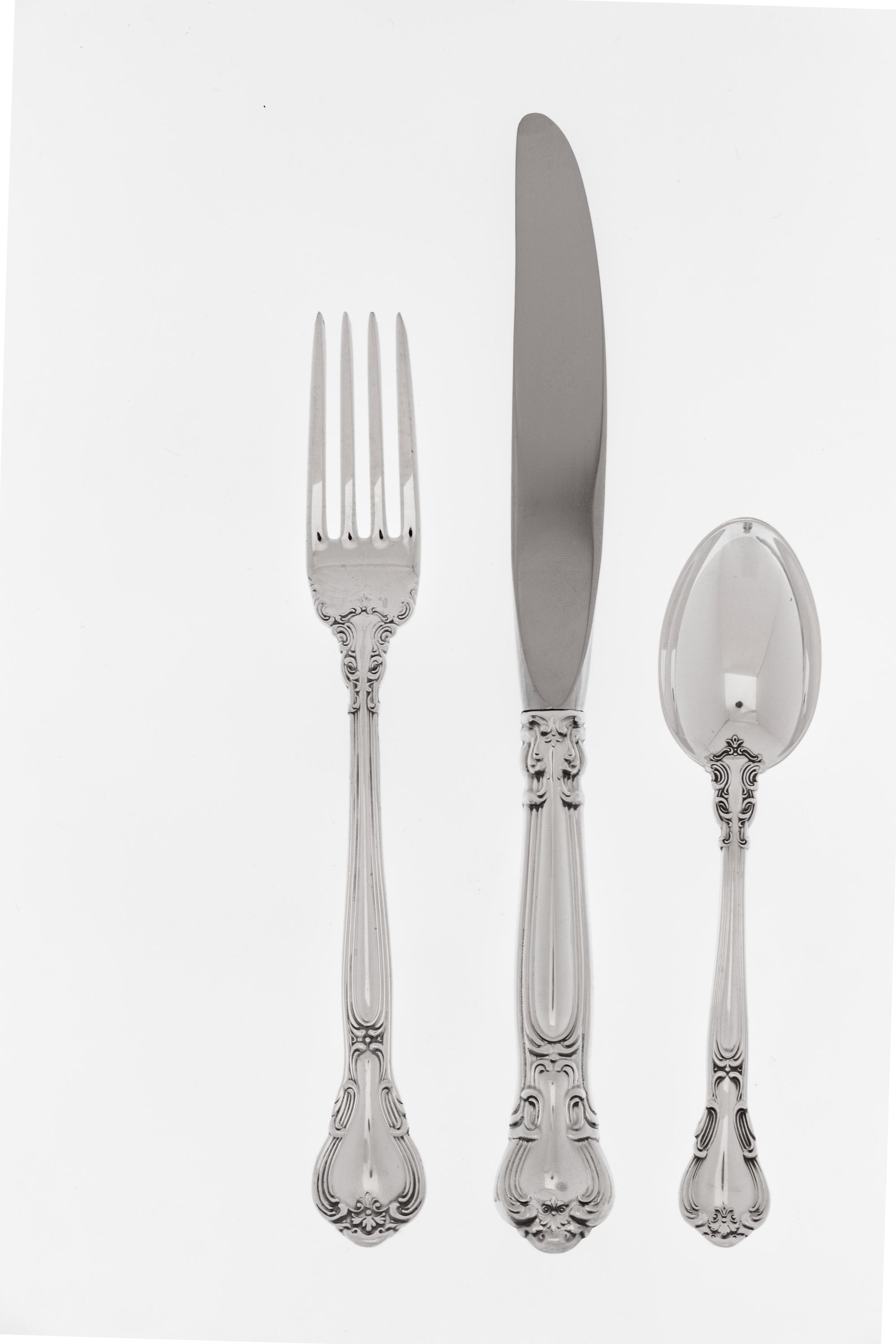 An American Silver Flatware Service