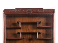 A Pair of Chinese Carved Hardwood Vitrine Cabinets