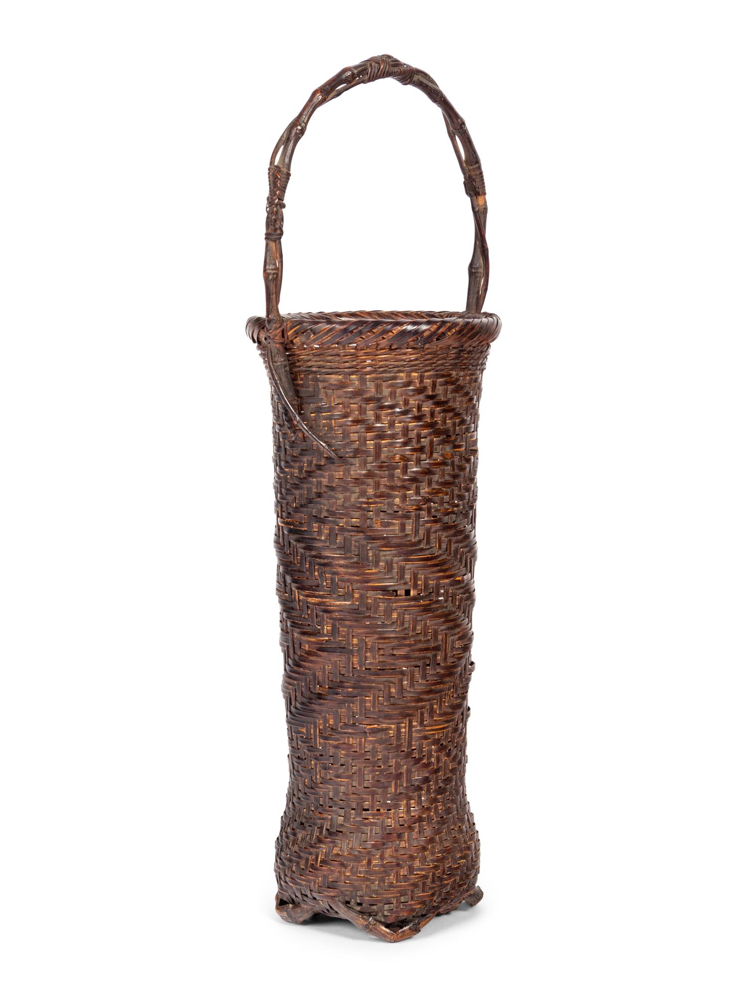 A Bamboo Flower Arranging Basket